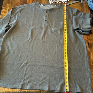 Members Mark long sleeve T button up neck size XXL